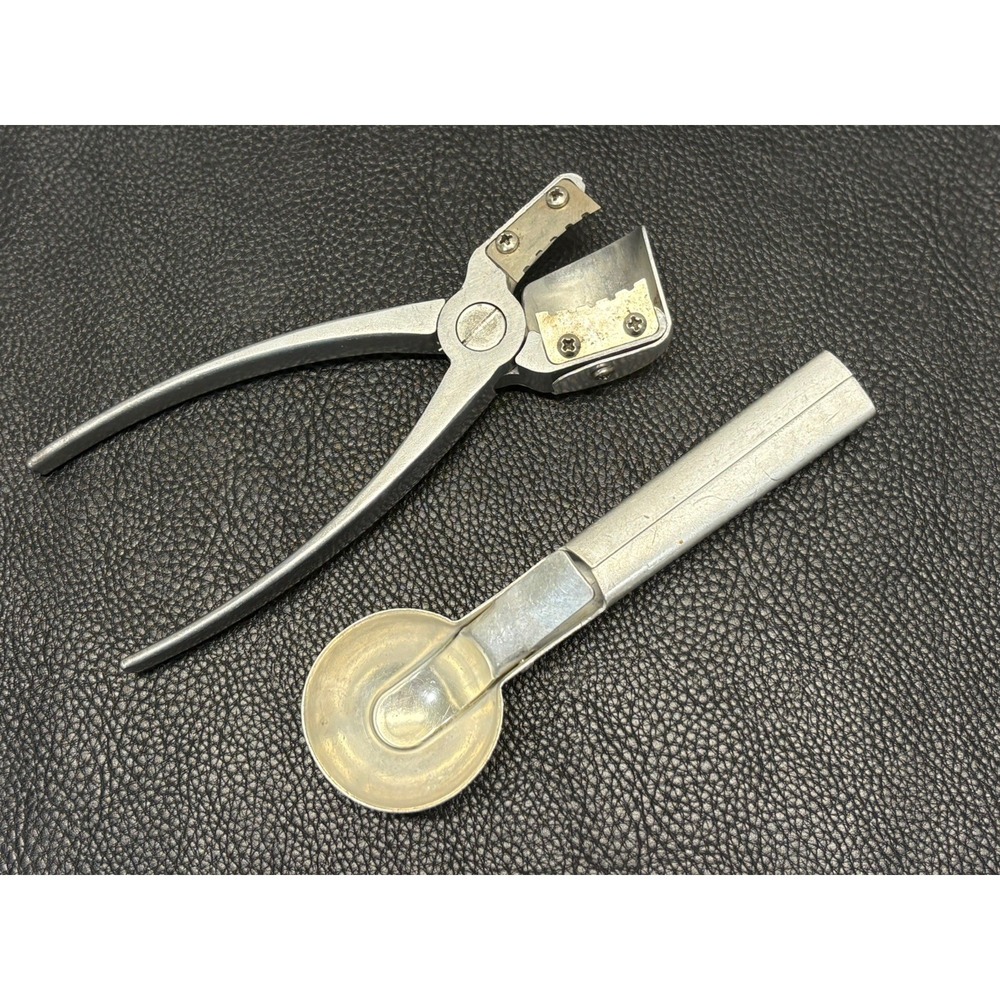 VTG Texan Model The YORK Aluminum Nut Sheller & VTG Aluminum ICE Cream Scoop